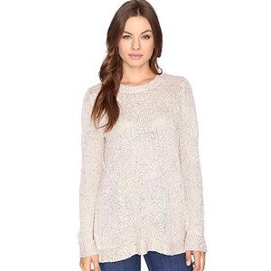 BB Dakota Champagne Sparkle Sweater Size Small